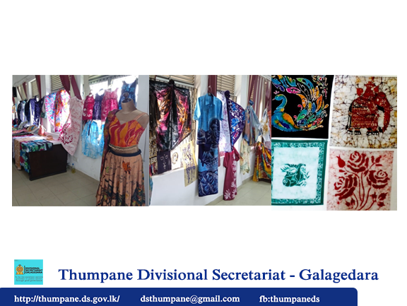 Exhibition of the creations of trainees who completed the batik training program